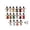 #1MulticolorB, variant on 32PCS Christmas Ornaments Hanging Flat Snowman Pendants for Christmas Tree Decorations