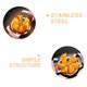 thumbnail image 3 of GAXIRE Herramienta De Cortar Y Verduras Acero Inoxidable Para Cocina En Hogar, 3 of 8