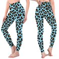 thumbnail image 4 of Byworldtasic Women's Leopard Printed Leggings Womens Buttery Soft Pants Tummy Control No See Through Workout Yoga Gym Leggings, 4 of 5