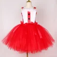 thumbnail image 4 of Vestido de Navidad para niñas, disfraz de Papá Noel para niños, ropa roja para fiesta de Navidad de Año Nuevo, vestido de princesa con tutú, ropa para niños, 4 of 5