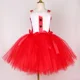 thumbnail image 4 of Vestido de Navidad para niñas, disfraz de Papá Noel para niños, ropa roja para fiesta de Navidad de Año Nuevo, vestido de princesa con tutú, ropa para niños, 4 of 5