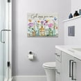 thumbnail image 4 of Farmhouse Bathroom Decor Wall Art Rustic Flowers Bathroom Pictures for Wall Colorful Floral Canvas Prints God Says You Are Modern Artwork Home Decoration for Bedroom Living Room 16"x12", 4 of 6