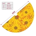 thumbnail image 3 of Rateoe Sun Flowers Print Christmas Tree Skirt 36" for Xmas Holiday New Year Party Circle Tree Mat Ornaments Decoration, 3 of 7
