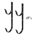 thumbnail image 2 of Premium Pool Pole Hangers Swimming Pool Aluminium Brackets Double Hook Hanging Black, 2 of 6