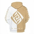 thumbnail image 2 of Cosplay Life Genshin Impact Anime Pullover Hoodie - Halloween Unisex Adult Manga Sweater Merch Kangaroo Pockets (3,3XL), 2 of 3