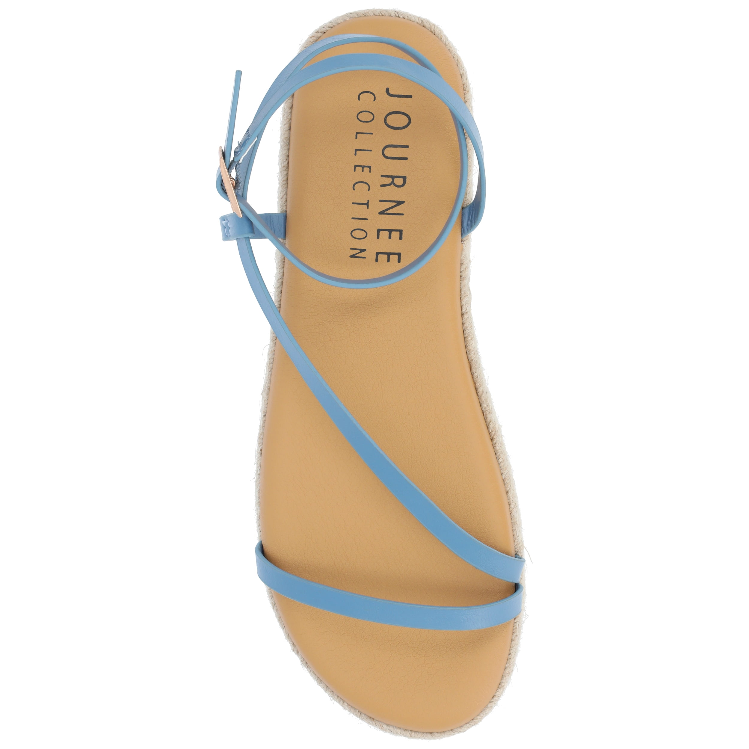 Journee Womens Odelia Buckle Espadrille Sandals