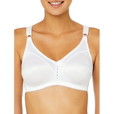 Women's Bali 3820 Double Support Cool Comfort Wirefree Bra (White 40DD)