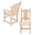 thumbnail image 3 of Muebles de casa de muñecas de madera de mesa silla de casa de muñecas de madera 1:12 silla en miniatura de simulación portátil ligera y vívida para amantes de las muñecas ANGGREK Otros, 3 of 8