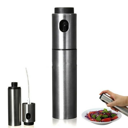 Stainless Steel Olive Spraying Oil Bottle Sprayer Mister Spray Pump Can Pot Kitchen Cooking Tool