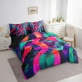 thumbnail image 3 of Castle Fairy Abstract Spiral Bedding Comforter Set,Gradient Geometric Queen Bedding Sets, 3 of 8