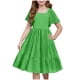 thumbnail image 3 of Teen Girls Dresses Summer Flutter Sleeve Smocked Dress Elegant A-Line Casual Sundress for Kids Ages 5-12 ,Sie:170, 3 of 4