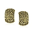 thumbnail image 2 of Bling Jewelry Womens Set of 2 Speckled Hammered Leopard Clip-On Earrings, 2 of 5