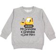 thumbnail image 2 of Inktastic Grandma and Grandpa Love Me Boys Truck Toddler Sweatshirt, 2 of 4