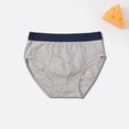 thumbnail image 4 of Boys Briefs 100% Cotton - Kids Underwear Soft & Breathable for Ages 1-10 Years, Toddler to Big Boy Sizes, Heather Gray, 1-Pack,Size 4-6 T, 4 of 9