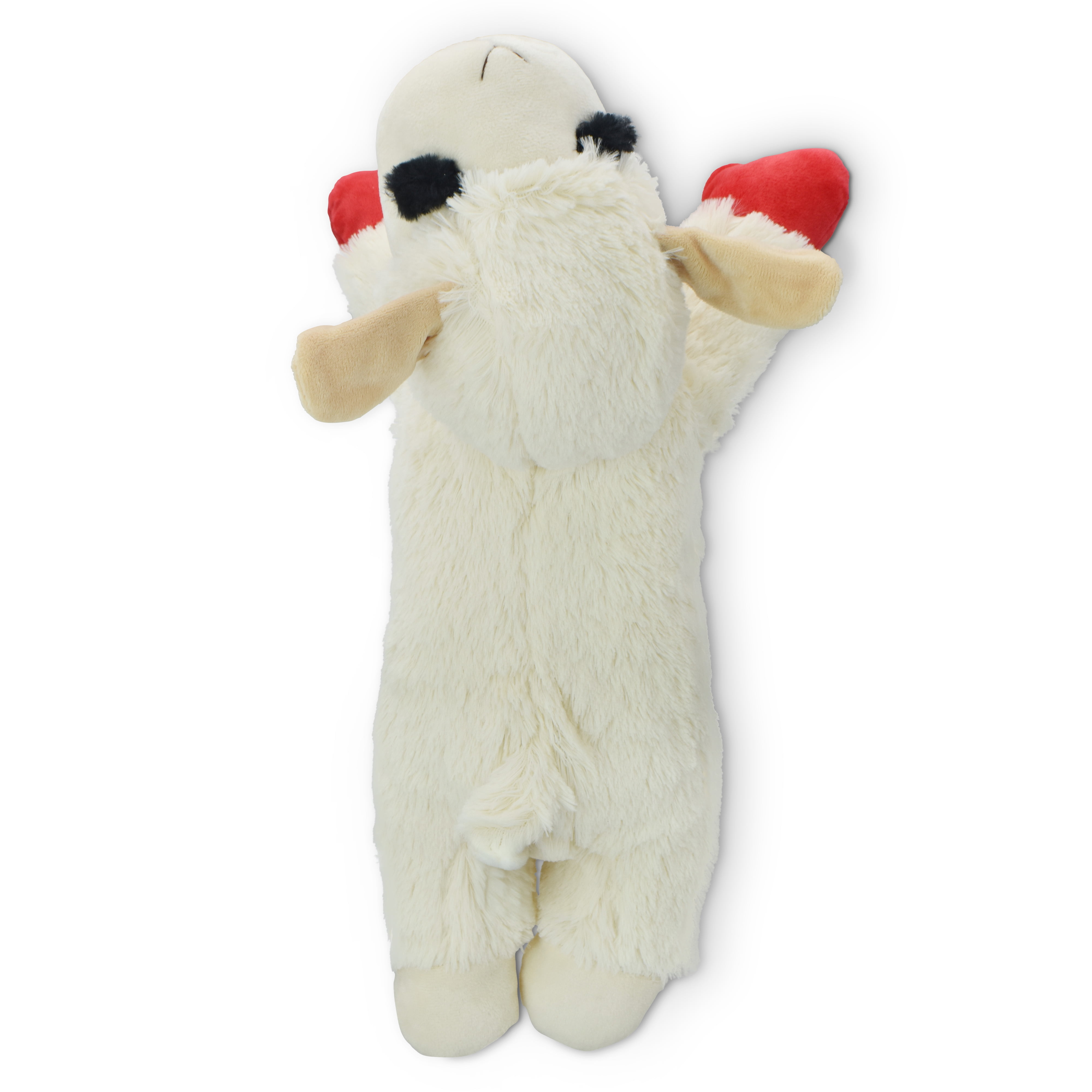 Multipet Jumbo Lamb Chop Plush Dog Toy with Squeaker, 18 inches
