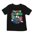 thumbnail image 1 of Playera Nintendo Super Mario Talla 14 Manga Corta con Estampado Colorido Negro, 1 of 3