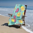 thumbnail image 3 of Cute Pineapple Sweet Watermelon Bath Towel, Highly Absorbent towels for bathroom Quick Drying Microfiber Bath Towels for Body, Soft Shower Towels for Sport, Yoga, SPA, Gym 27x55in, 3 of 5