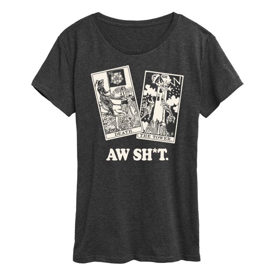 Instant Message - Aw Sh Tarot Short Sleeve Graphic T-Shirt
