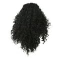 thumbnail image 1 of Peluca de pelo rizado de longitud media negra para mujer, de imitación de seda de fibra química de alta temperatura., 1 of 4