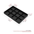 thumbnail image 4 of Oirlv 12-Slot Black Leather Jewelry Organizer Tray, 4 of 9