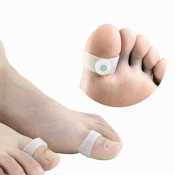 2 pares de silicona para masaje de pies, anillo magnético para dedo del pie, anillo de silicona para adelgazar, quemagrasas, adelgazamiento, pérdida de peso, reducción rápida
