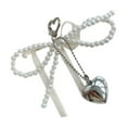 thumbnail image 2 of Llavero con lazo, cinta novedosa, creativo llavero para coche, accesorios colgantes con lazo beige, 2 of 9