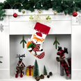 thumbnail image 5 of Apeya Cute Christmas Stocking 3D Plush Character Fox Penguin Santa Reindeer Red Cuff Fireplace Hanging Holiday Decor Family Gift Home Decoration, 5 of 5