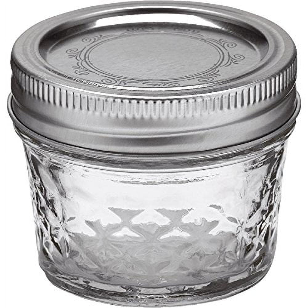 Ball 4oz Quilted Jelly Jars, Regular Mouth, Glass, Set of 12