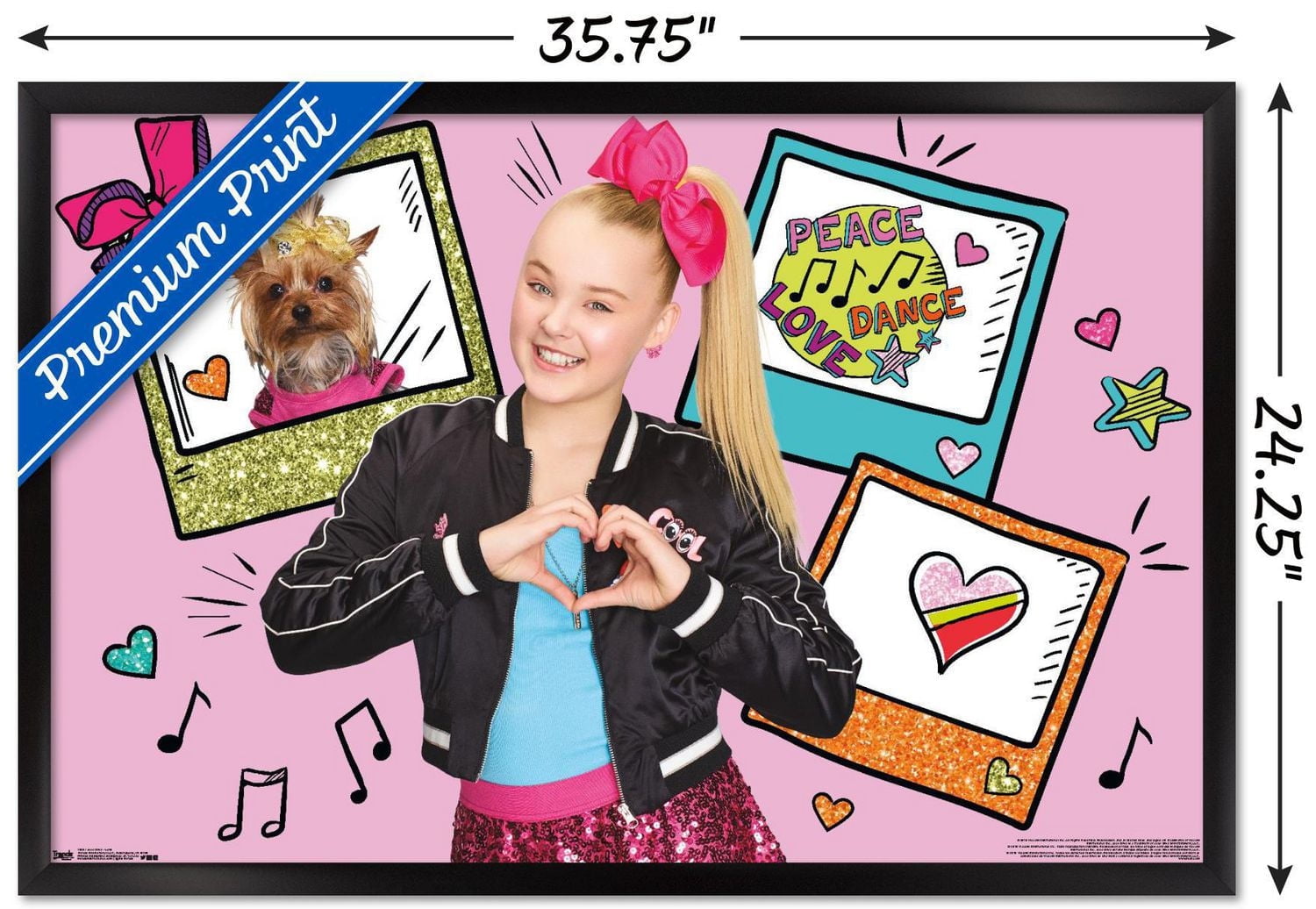JoJo Siwa - Love Wall Poster, 22.375" x 34"
