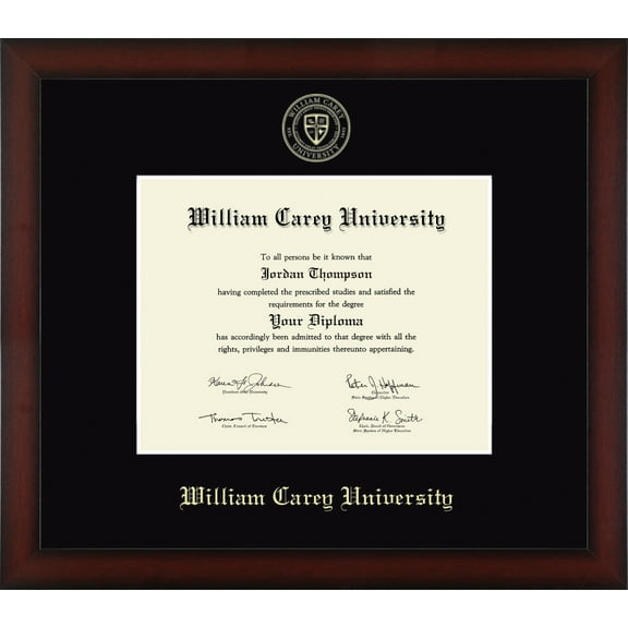 William Carey University Diploma Frame, Document Size 11" x 8.5"