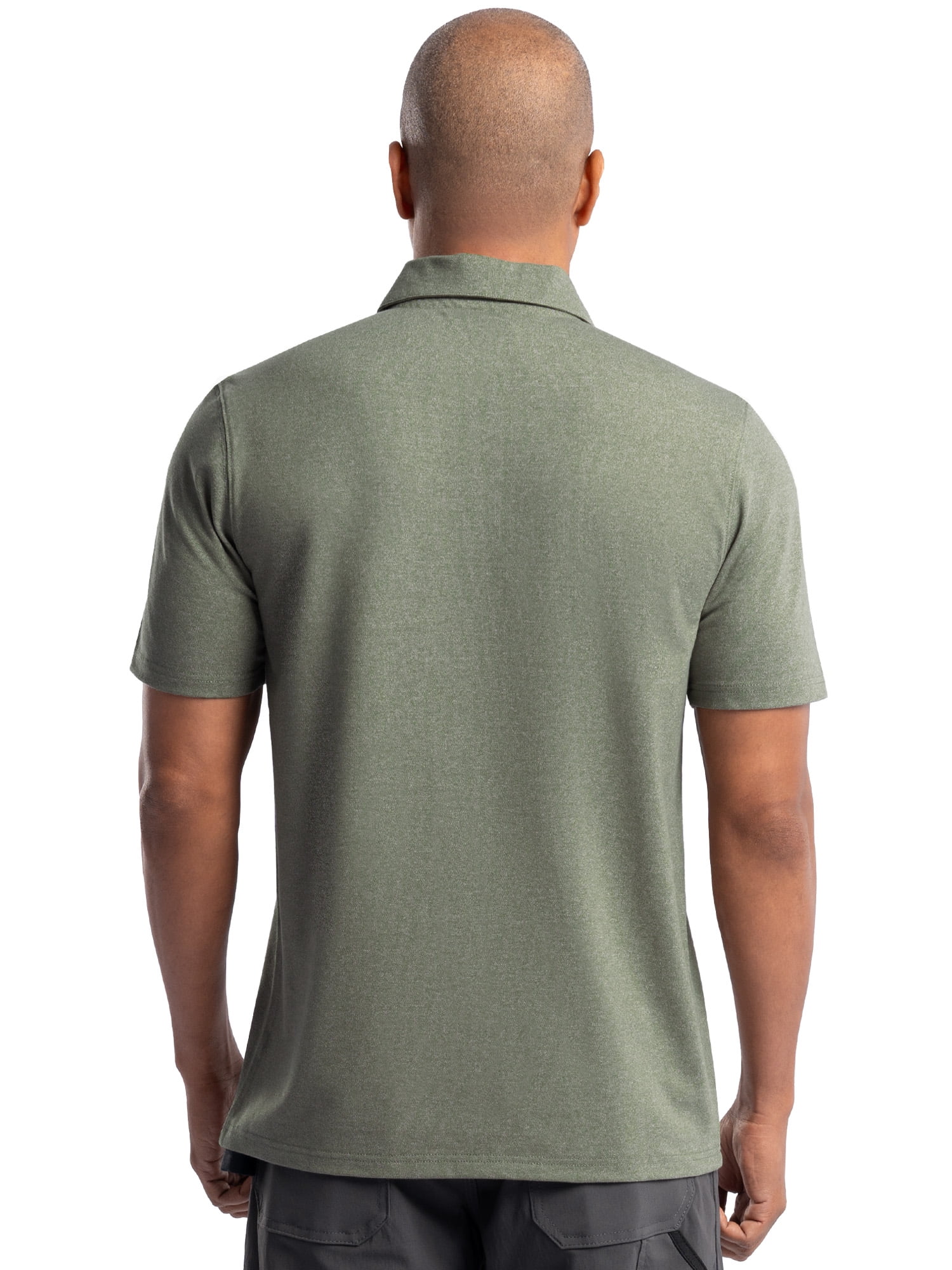 Wrangler Workwear Men's Performance Stretch Polo Short Sleeve Work Shirt, size S-3XL