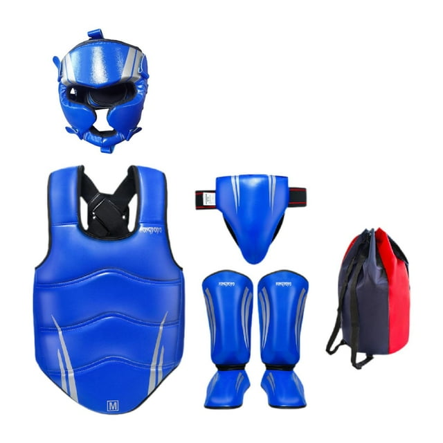 Taekwondo Gear Gear Set Gear para Kickboxing Muay Thai Fitness Azul S