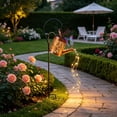 thumbnail image 6 of Solar Lights Outdoor Decorative, Solar Watering Can Lights (Warm White) | Solar Lantern Outdoor Waterproof, Hanging Light for Yard, Patio, Gardening Gift for Moms Birthday, Garden Decor (Butterfly), 6 of 6