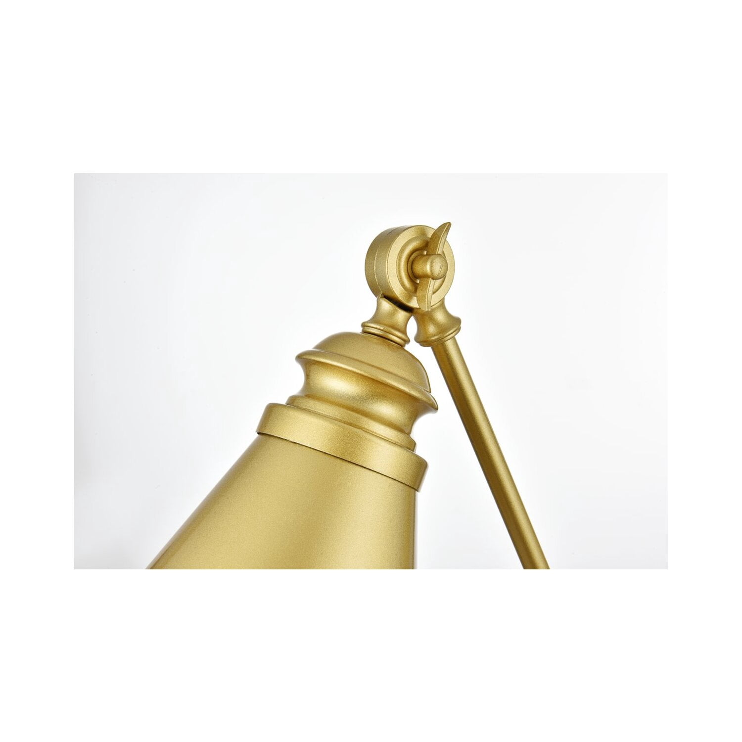 Living District Van 1-Light Metal Plug-in Wall Sconce in Brass