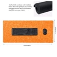 thumbnail image 3 of Disketp Orange Glitter2 Gaming Mouse Mat Long Extended Mouse Pad Desk Mat Non-Slip Rubber Mice Pads Stitched Edges(315.5 x 16 x 0.12 Inches), 3 of 8
