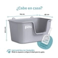 thumbnail image 4 of Arenero Para Gato Caja De Arena Grande Con Pala Esquimal Pets Color Gris, 4 of 6