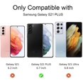 thumbnail image 2 of [2 + 2 Pack] Tauri Compatible with Samsung Galaxy S21 Plus 5G 6.7 - inch 2 Pack Flexible TPU Film Privacy Screen Protector + 2 Pack Camera Lens Protector Support Fingerprint Unlock Bubble Free--, 2 of 6