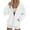 White, variant on Women's Oversized Solid Color Zip Up Hoodie with Lapel Collar, Soft Breathable Pullover Sweatshirt, Loose Fit Casual Streetwear Top for Daily Fashion, Parties and Vacation Outfits Beige L