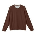 thumbnail image 6 of GrmtClth Mens Crew Neck Sweaters Lightweight Knit Sweaters Casual Basic Comfy Soft Long Sleeve Pullover Brown L, 6 of 6