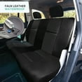 thumbnail image 5 of FH Group Universal PU Leather Seat Covers For Car Truck SUV Van - Solid Bnech Full Set Black, 5 of 7