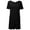 Black, variant on WBQ Womens Short Sleeve Sleepshirt Soft Nightdress Comfy Nightgown With Removable Chest Pads