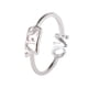 thumbnail image 1 of Anillos para mujer, regalos para mujer, moda para mujer, diamante, sí, no, letra inglesa, abierto, anillo para mujer, 1 of 3