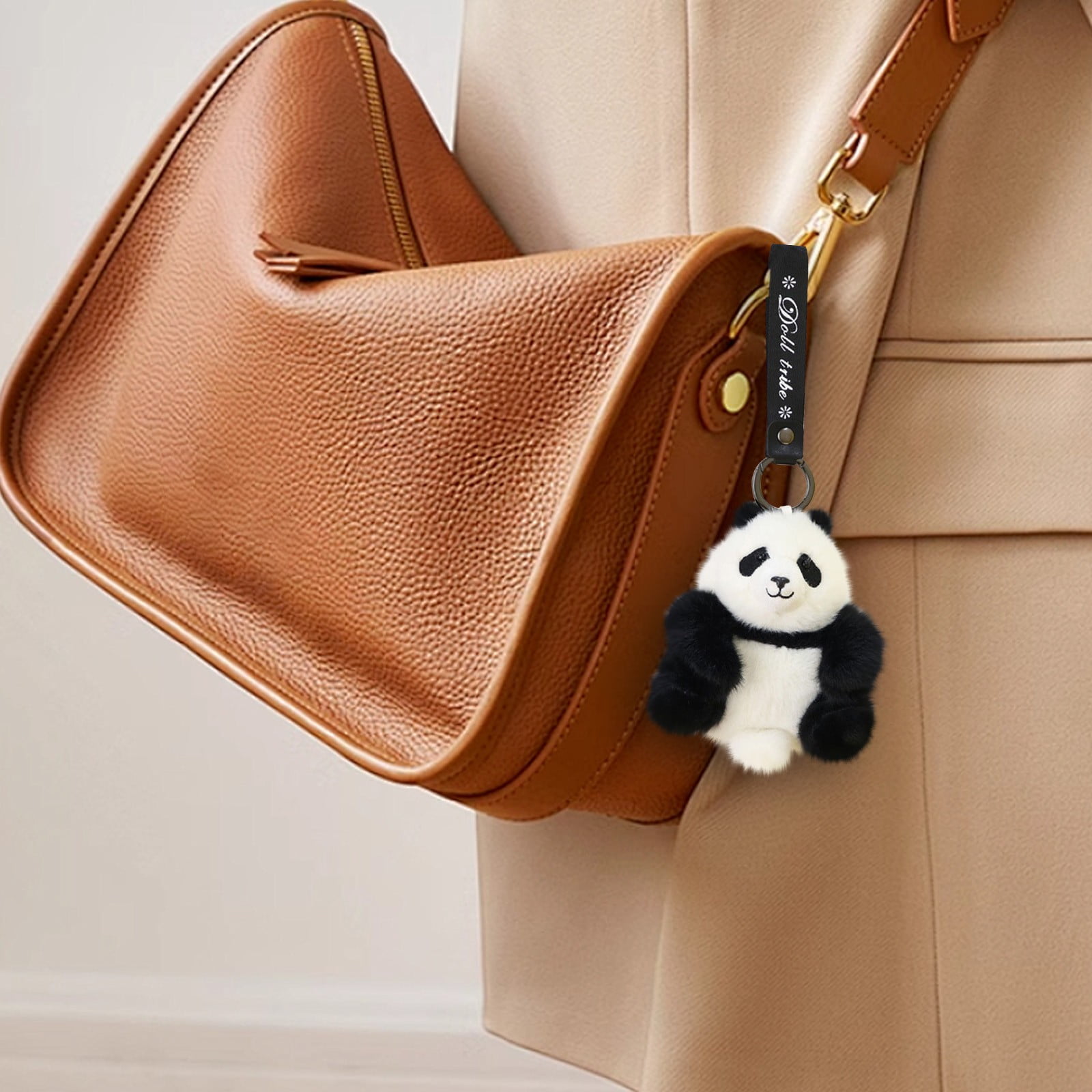 Porte-clés Panda - Cadeau D'anniversaire Pour Femme Et Homme - Porte-clés Panda Pour Sac à Dos - Accessoires De Voiture - Cadeaux Panda Pour Les Amateurs De Panda, Noir/blanc