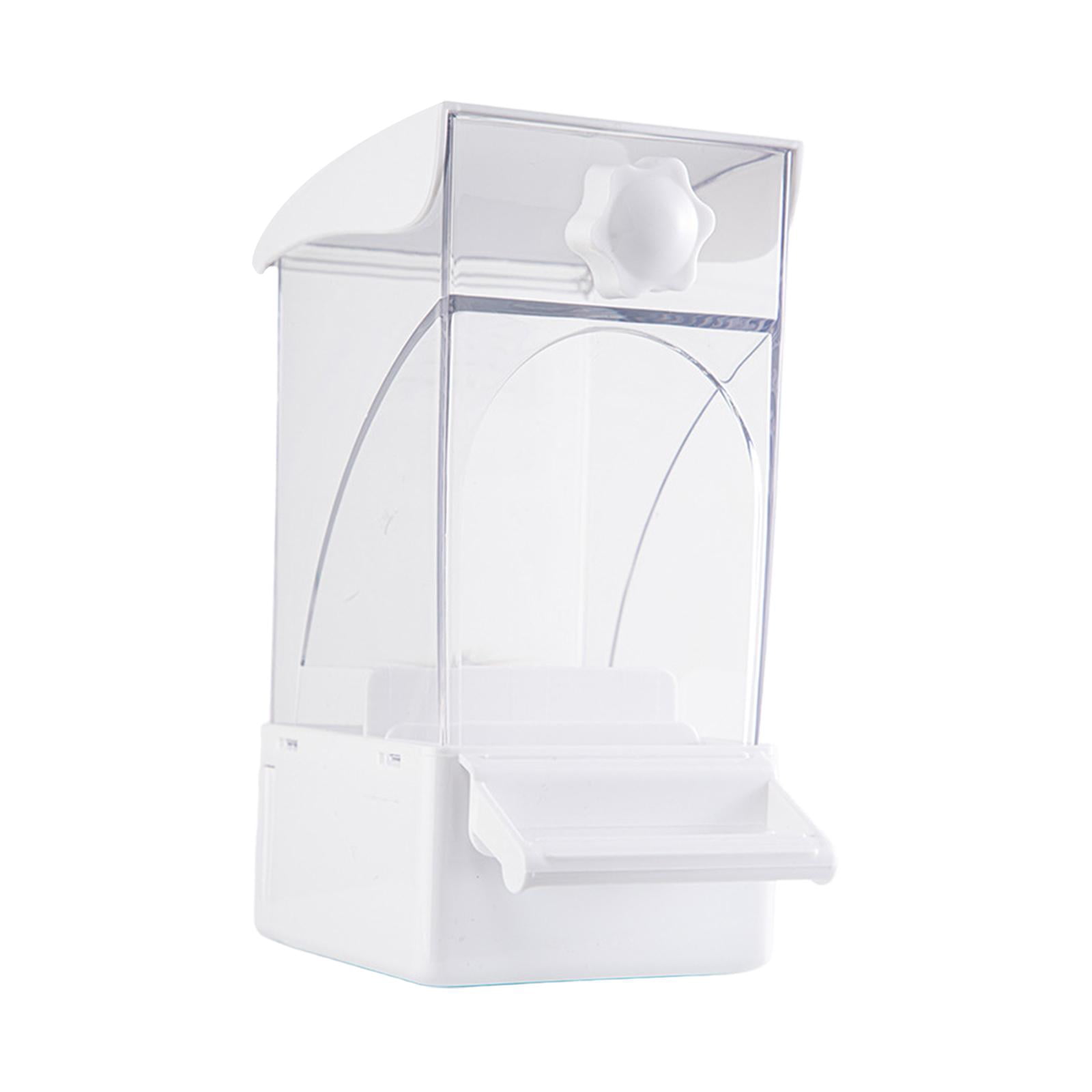 Bird Feeder Cage Accessory Food Bowl Large Capacity Clear Design for Parakeets Canaries Small Birds