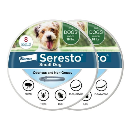 UPC: 0724089116659 | Seresto Small Dog Vet-Recommended 8-Month Flea & Tick Prevention Collar  Under 18 lbs  2 Pack