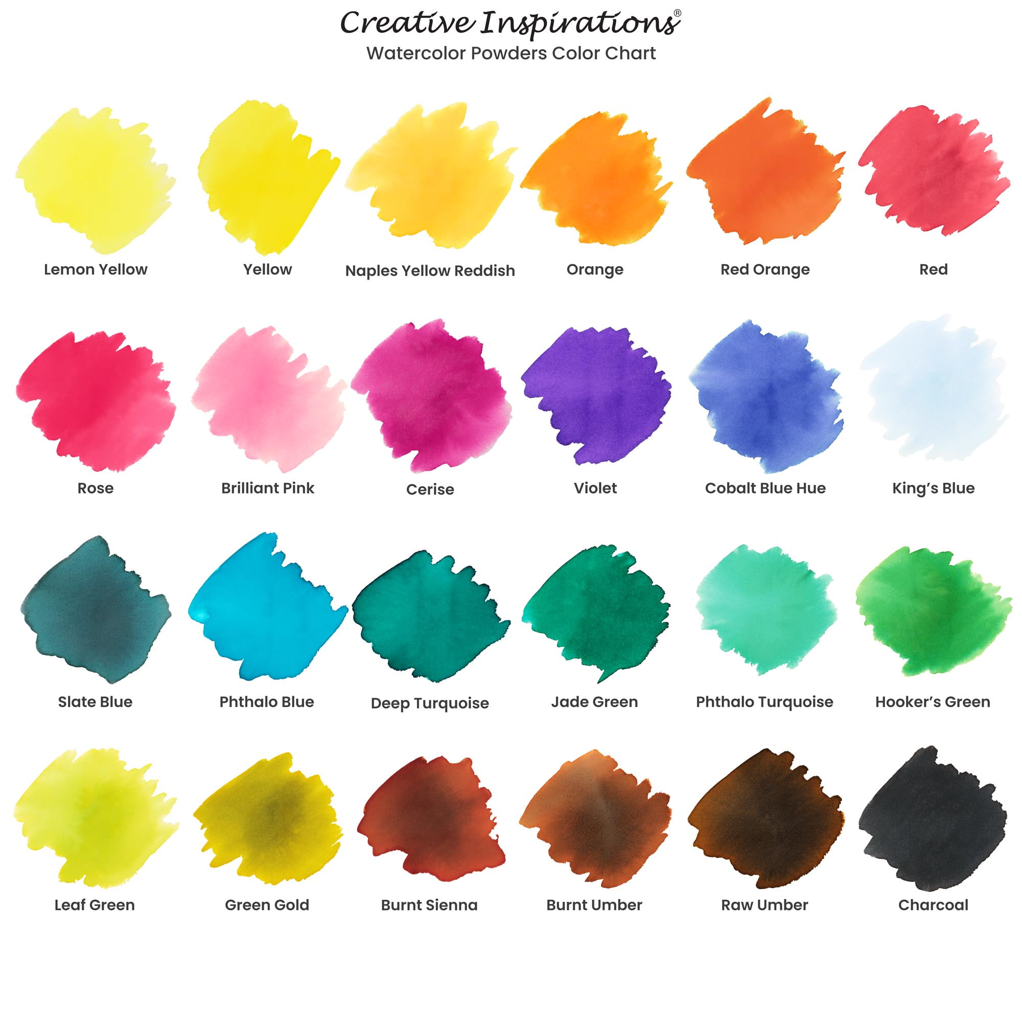 Creative Inspirations Powder Watercolor Paint 3 Pack - 38g Shaker Bottle, Slate Blue - Dye-Based Water-Soluble Crystalline Pigments - Non-Toxic, Perfect for Abstract and Spontaneous Effects