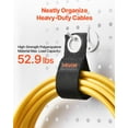 thumbnail image 3 of Heavy-Duty 8-Pack Cord Holder for Extension Cords - 3 Sizes (8, 9.45, 12 Inch) Cable Management Organizer, 3 of 11