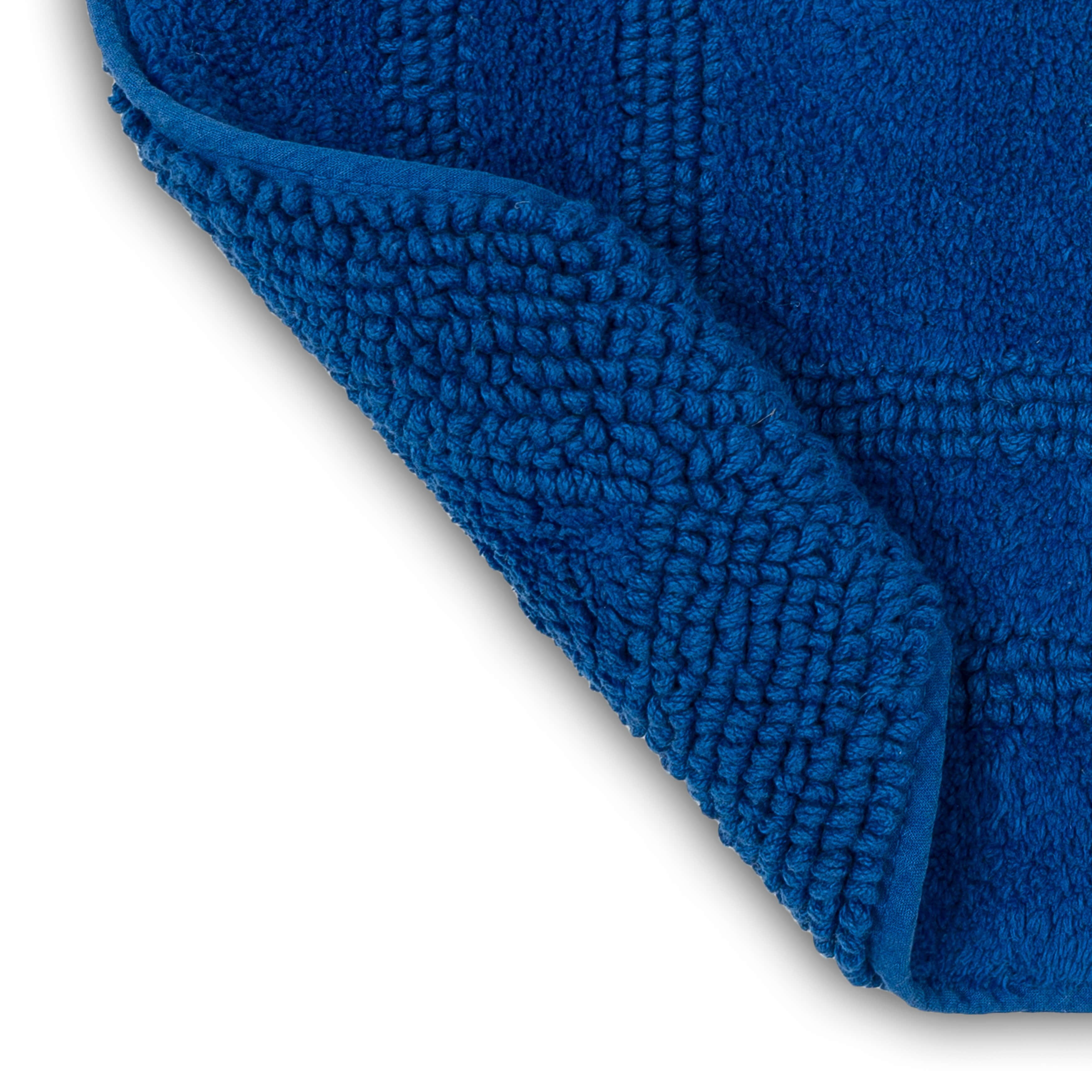 Mohawk Cotton Bath Mat Soft Absorbent Quick Dry Machine Washable Bathroom Mat, Cobalt, 21" x 34"
