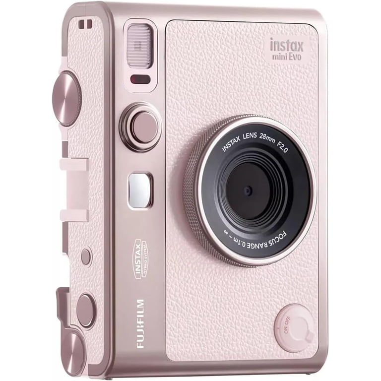 フジフイルム インスタントカメラ instax mini Evo PINK Fujifilm INSTAX MINI EVO Handheld Hybrid Instant Camera, Pink