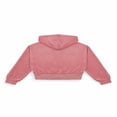 thumbnail image 6 of Forever 21 Velour Zip-Front Hoodie & Pant Set, Color- Pink, Size- L, 6 of 7